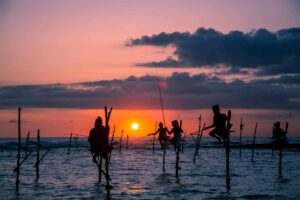 traditional stilt fisherman sri lanka 1